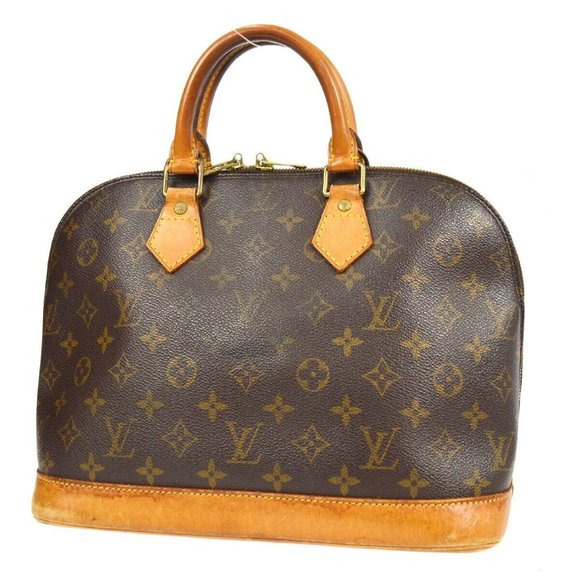 MAKE ME AN OFFER!! 789320N Louis Vuitton Satchel Bag Alma Brown Monogram - Picture 7 of 7